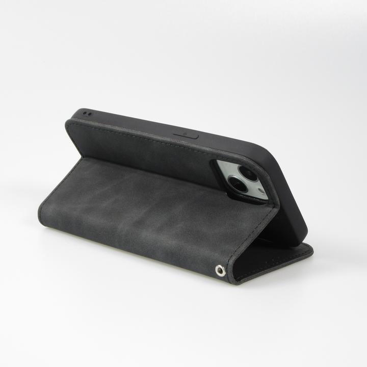 Image du produit PhoneLook Etui cuir Flip Wallet vintage avec fermeture aimantée et compartiment cartes (Apple iPhone 15)