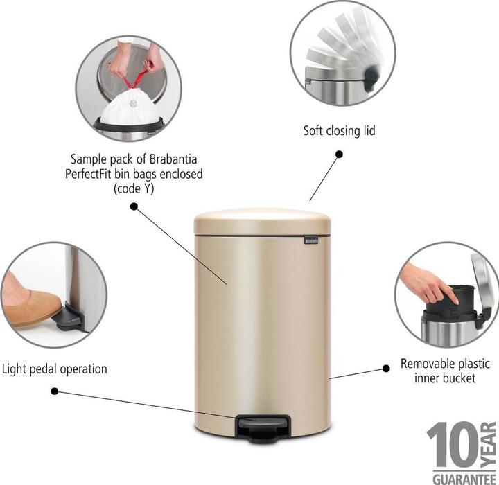 Image du produit Brabantia Bac à pédale (20 l)