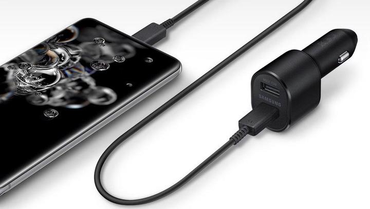 Actual product image Samsung DUAL FAST CAR CHARGER 45W & 15W EP-L5300XB BLACK