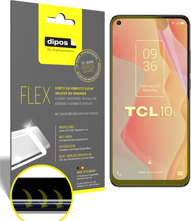 Immagine prodotto Dipos Pellicola Protettiva Full-Cover 3D (2 Pezzo/i, TCL 10 5G)