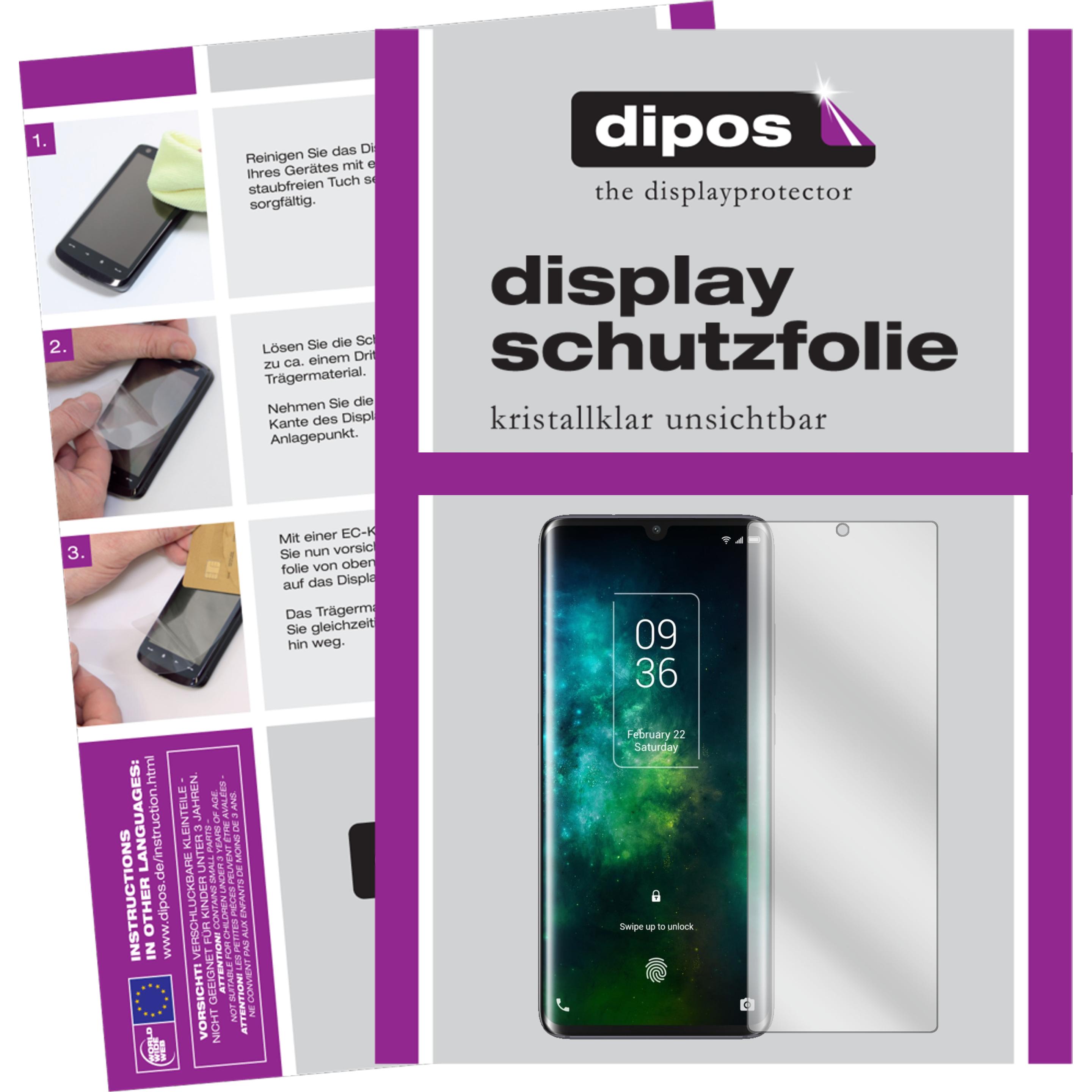 Dipos Displayschutzfolie Crystalclear (1 Stück, TCL 10 Pro), Smartphone Schutzfolie, Transparent