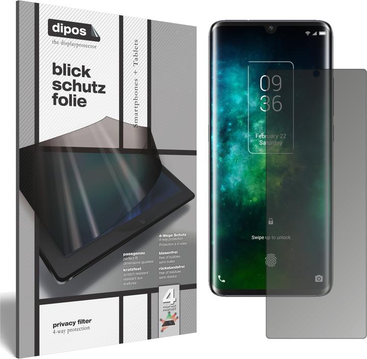 Actual product image Dipos Screen Protector 4-Way Privacy (1 Piece, TCL 10 Pro)