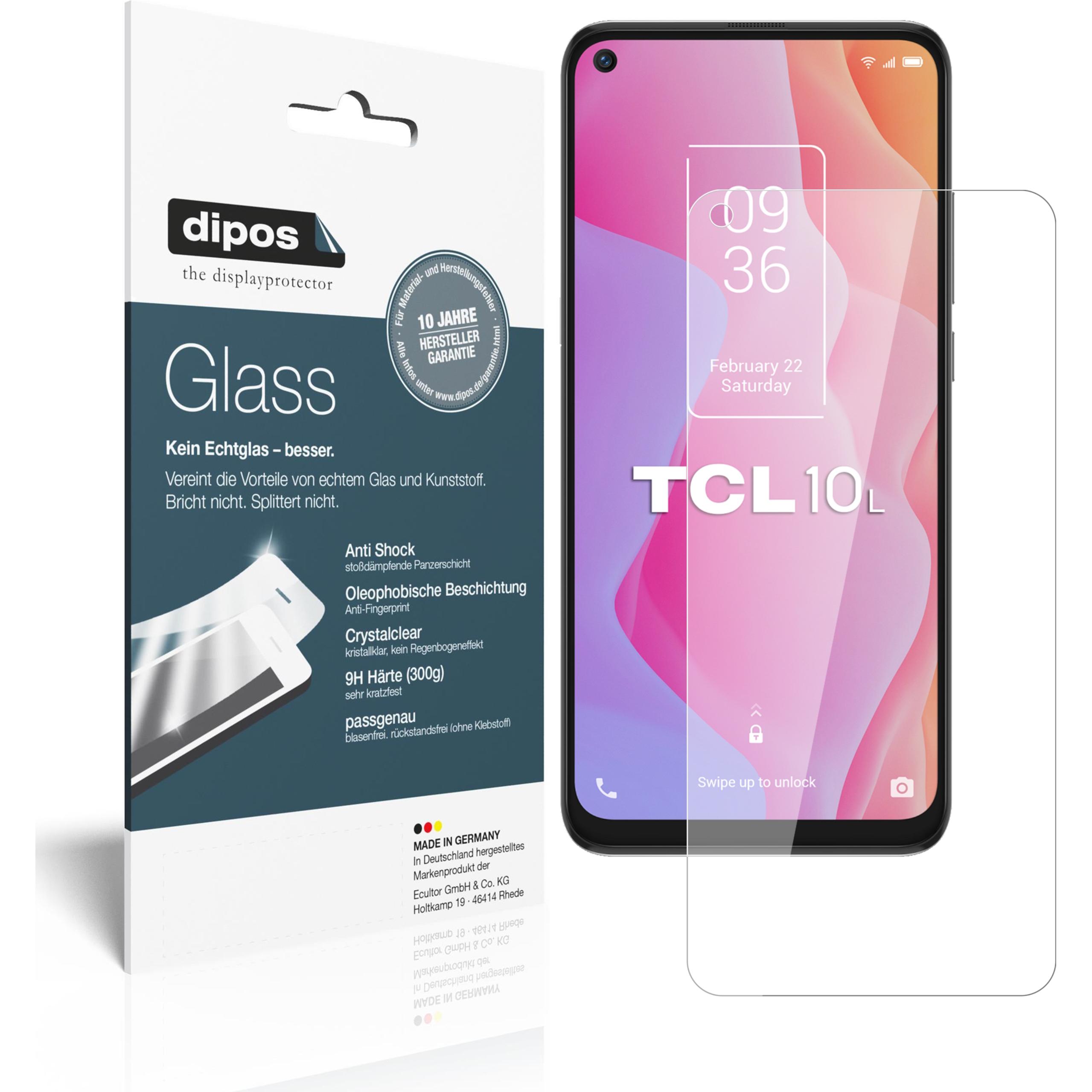 Dipos Displayschutz Anti-Shock (1 Stück, TCL 10 5G), Smartphone Schutzfolie, Transparent