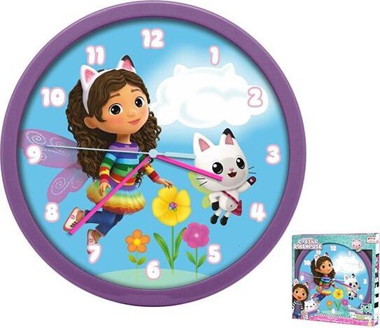 Actual product image Gabby's Dollhouse Gabby Dollhouse Wall Clock 25cm (25 cm)