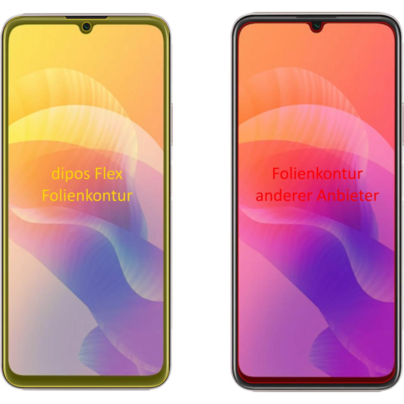 Thumbnail - Dipos Displayschutzfolie Full-Cover 3D (3 Stück, Huawei Enjoy 20 5G), Smartphone Schutzfolie, Transparent