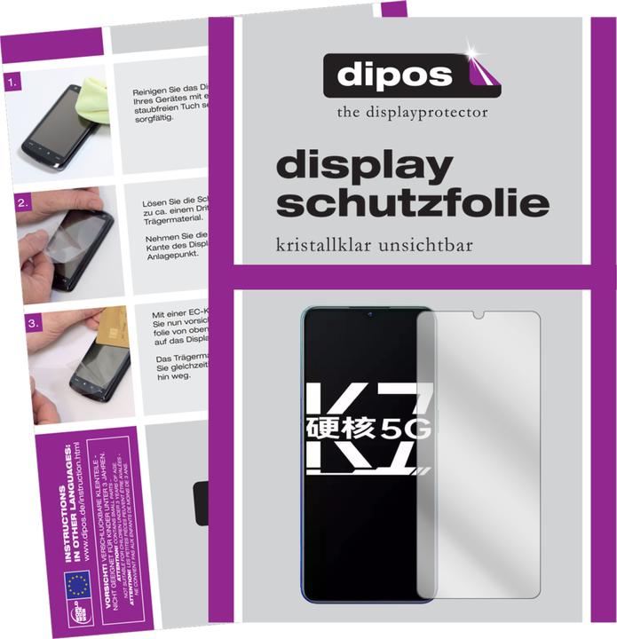 Actual product image Dipos Screen Protector Crystalclear (6 Piece, Oppo K7 5G)