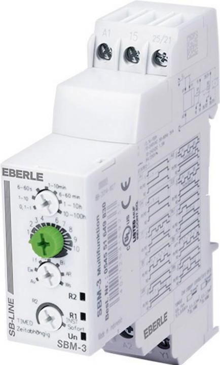 Produktbild Eberle Controls Zeitrelais SBM 3/22,5 mm Multifunktionsrelais