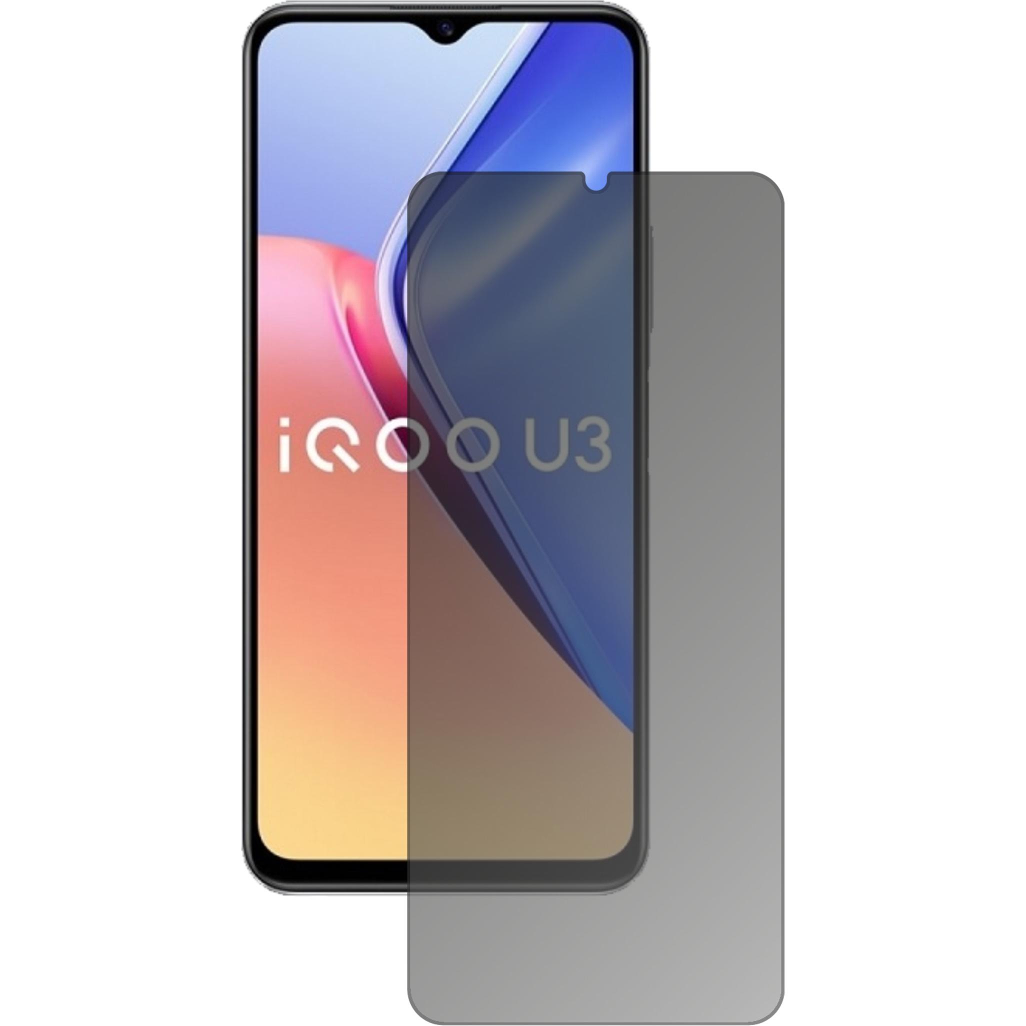 Thumbnail - Dipos Blickschutzfolie 4-Way Privacy (1 Stück, Vivo iQOO U3), Smartphone Schutzfolie, Transparent