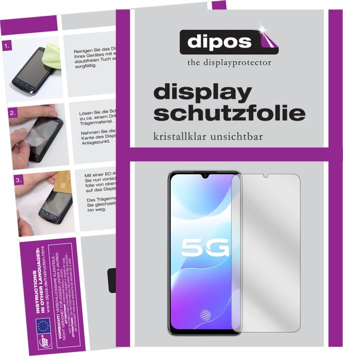 Actual product image Dipos Screen Protector Crystalclear (5 Piece, Vivo S7e 5G)