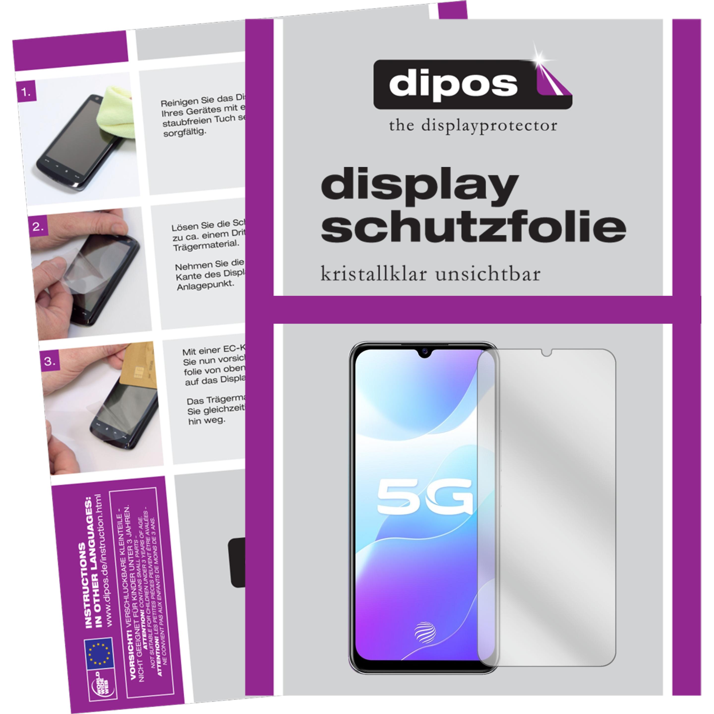 Thumbnail - Dipos Displayschutzfolie Crystalclear (2 Stück, Vivo S7e 5G), Smartphone Schutzfolie, Transparent