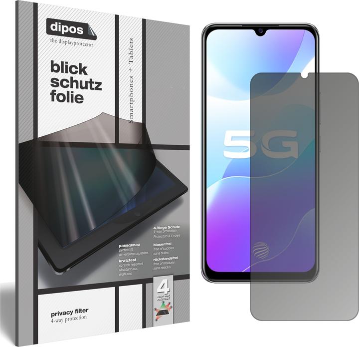 Actual product image Dipos Screen Protector 4-Way Privacy (1 Piece, Vivo Y73s 5G)