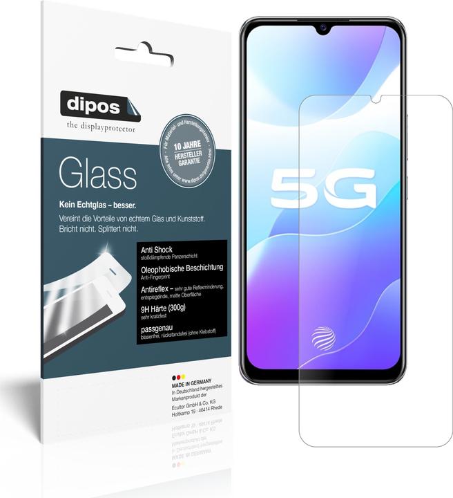Dipos Displayschutz Anti-Shock (1 Stück, Vivo Y73s 5G)