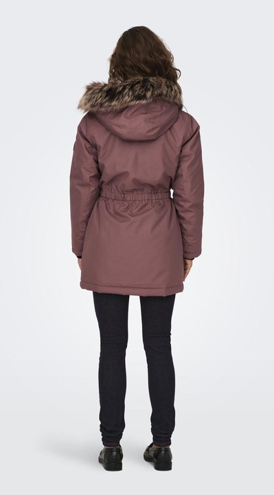 Image du produit Only Capuche avec bord en fausse fourrure amovible Poignets côtelés Parka Longue parka (S)