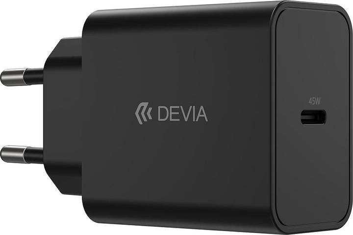 Actual product image Devia wall charger Rocket PD 45W 1x USB-C black (45 W)