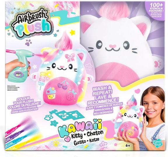 Actual product image Canal Toys Airbrush Plush - Kawaii Kitty (32 cm)