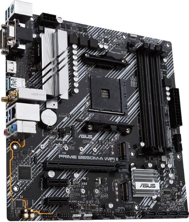 Immagine prodotto ASUS MB PRIME -A WI-FI II AMD, AM4, DDR4, mATX (AM4, AMD B550, mATX)