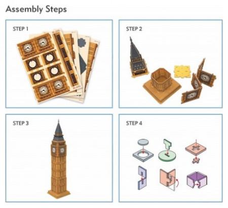 Immagine prodotto Cubicfun Gioco di puzzle 3D Big Ben- (44 pezzi)