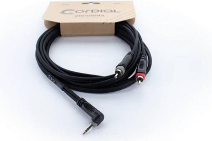 Produktbild Cordial 14861 Klinke / Cinch Audio Y-Adapter (1x Klinkenstecker 3.5 mm - 2x Cinc (Audio Splitter)