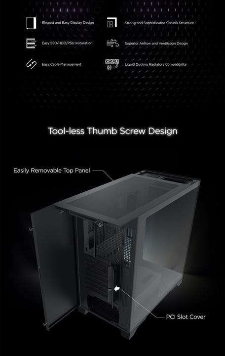 Productafbeelding Xigmatek Boitier Moyen Tour ATX Endorphin Ultra RGB met vitrines (Nee) (ATX, mATX, Mini-ITX)