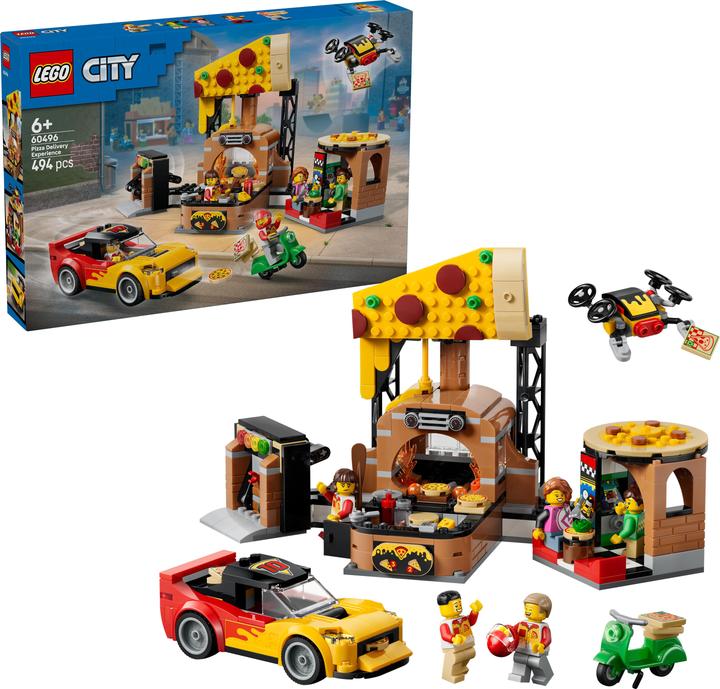 Produktbild LEGO Pizza-Liefererlebnis mit Fahrzeugen (60496)