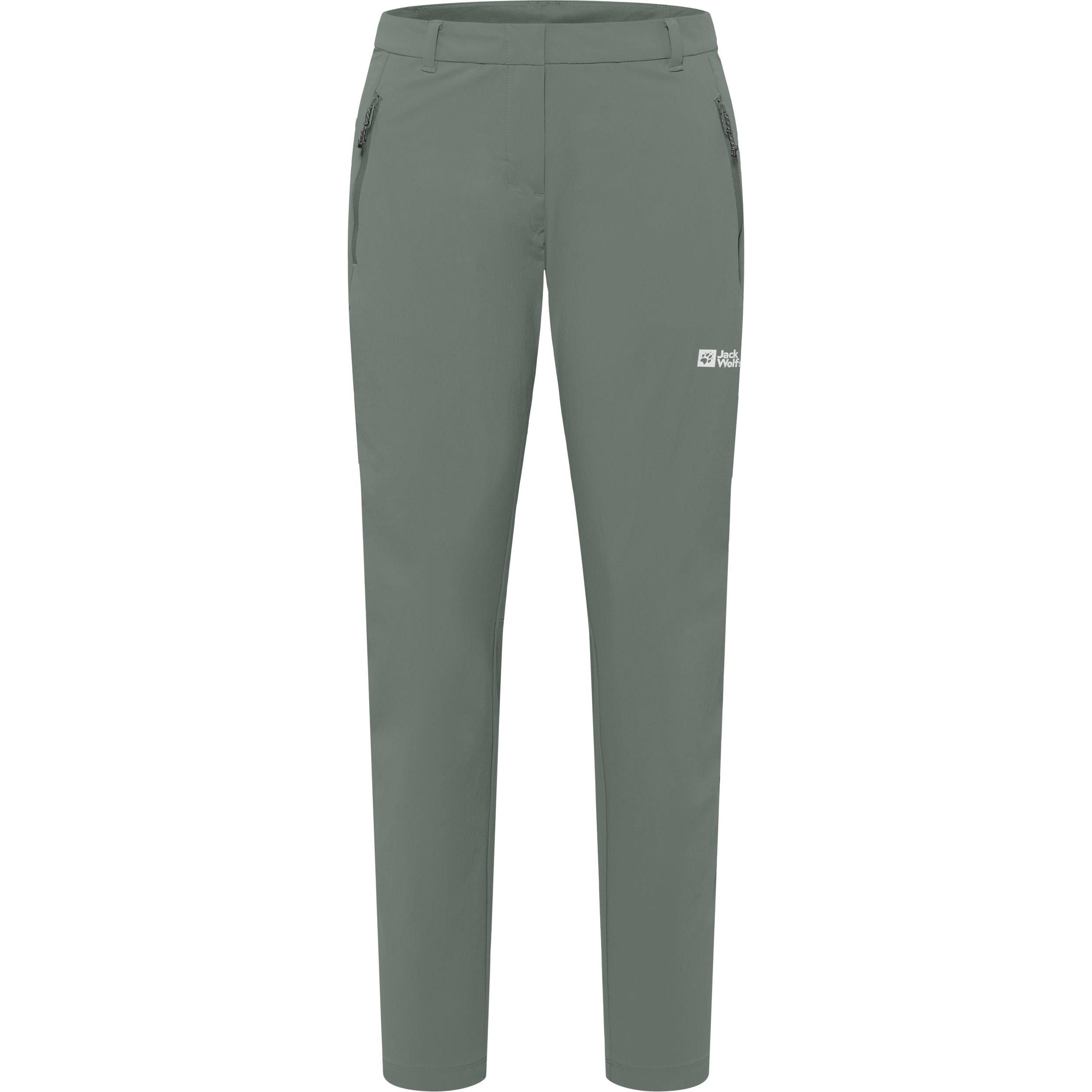 Jack Wolfskin, Damen, Outdoorhose, Hikeout Pants W (34), Grün, 34