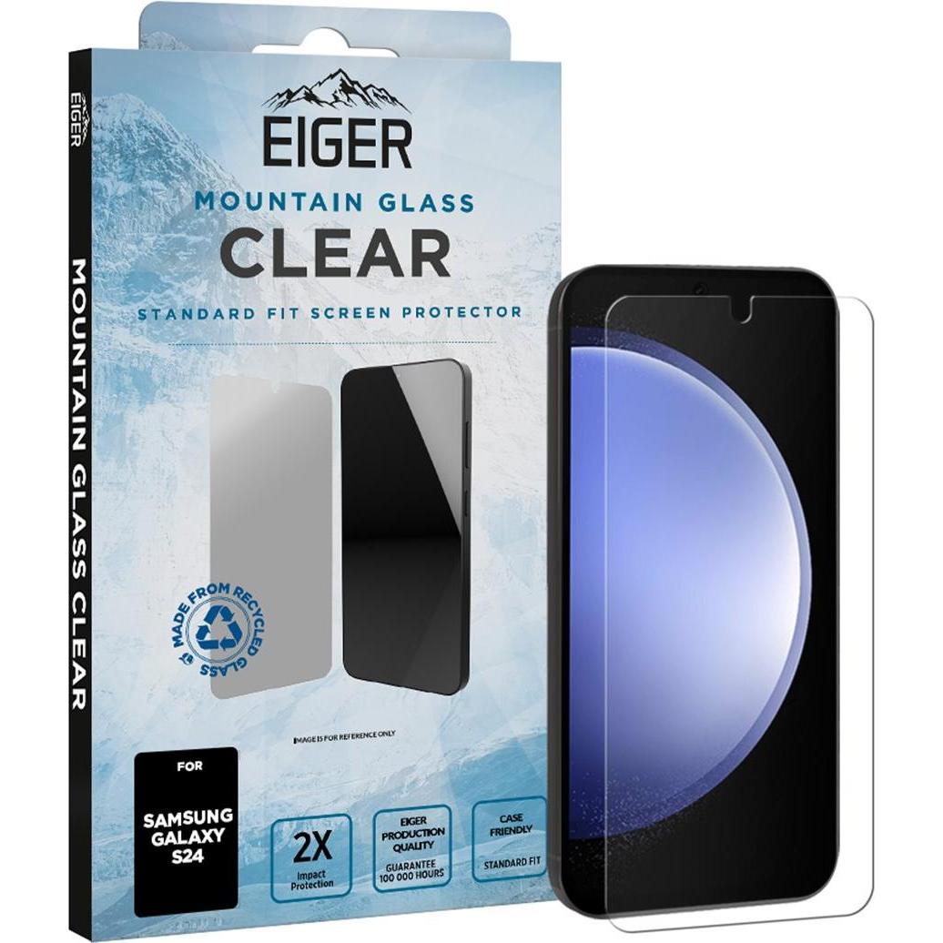 Eiger Mountain Glass Clear (1 Stück, Samsung Galaxy S24), Smartphone Schutzfolie, Transparent