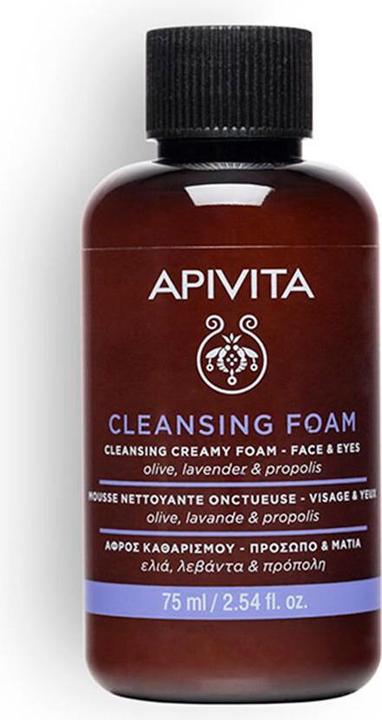 Actual product image Apivita Cleansing Olive & Lavender (Cleansing Foam, 75 ml)