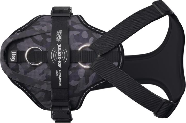 Produktbild Julius-K9 K9 Longwalk lightsele w/handle+trackerpocket,Night Camo,2XL (XXL, Hund)