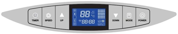 Actual product image Wood's AC Cortina 12K Smart Home (42 m², 12000 BTU/h)
