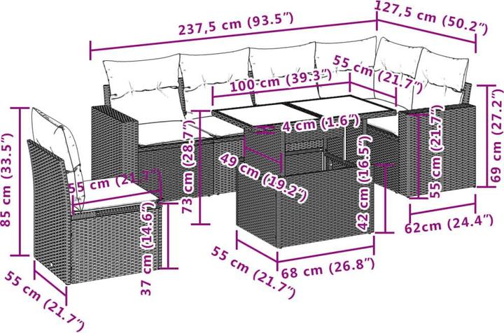 Produktbild vidaXL Lou