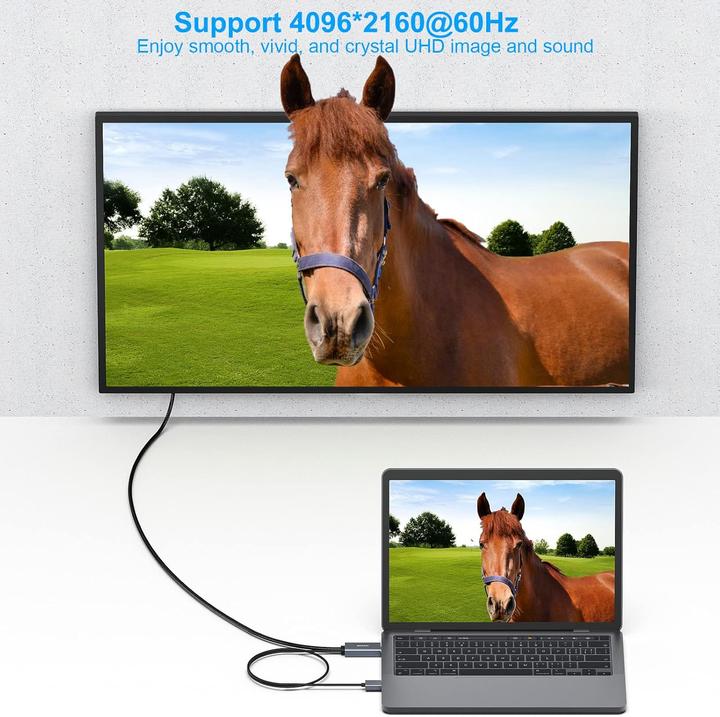 Produktbild Benfei 2in1 (1.80 m, DisplayPort, 2.0b)