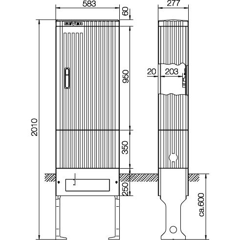 ABN, Verteilerschrank Zubehör, Anschlusssäule