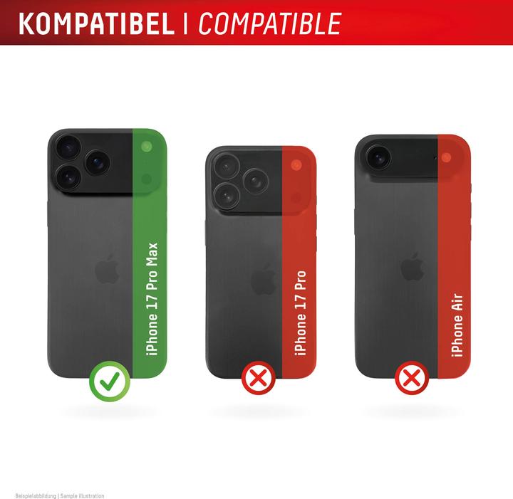 Actual product image Displex Full Cover Camera Lens Glass, Kamera Schutzglas, Platte, Doppelpack (2 Piece, Apple iPhone 17 Pro Max)