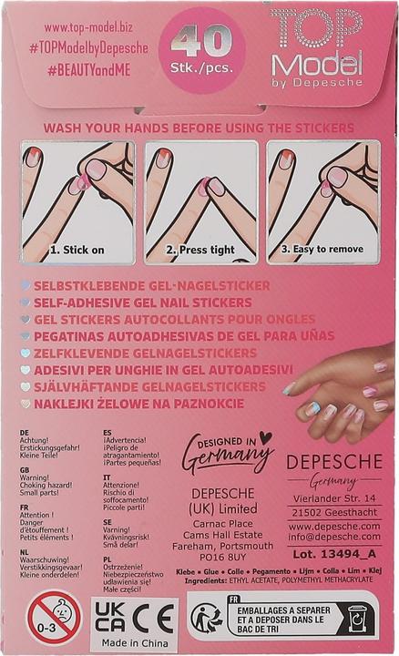 Actual product image Top Model Topmodel - Gel Nail Stickers - BEAUTY and ME