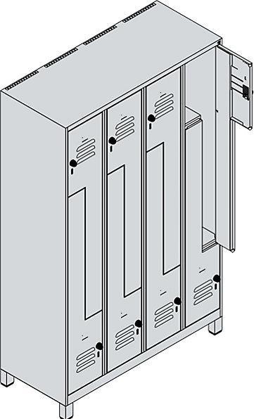 Actual product image C+P Z-locker Classic PLUS (120 cm, 195 cm)