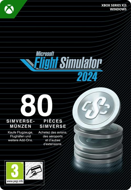 Image du produit Microsoft Xbox Flight Simulator 2024 - 80 Simverse Coins Download Code