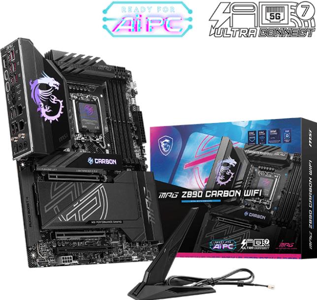Produktbild MSI MPG Z890 CARBON WIFI (LGA 1851, Intel Z890, ATX)