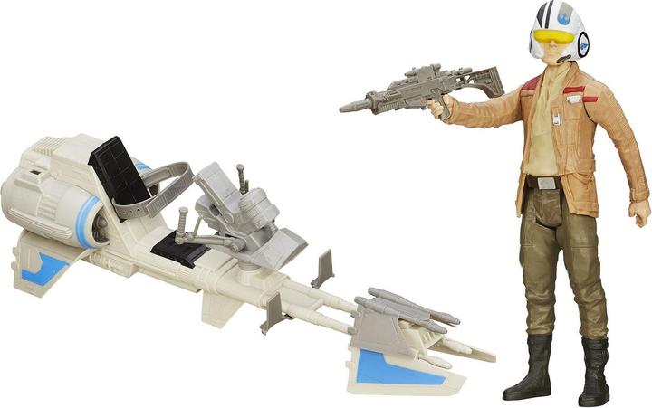 Actual product image Hasbro Poe Dameron mit Speeder Figuren-Set