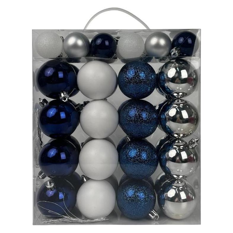 Christmas To, Decorazioni Per Albero Di Natale, Christmas Tree Toy Set Christmas Touch, Blue, 50 Pcs (50X)