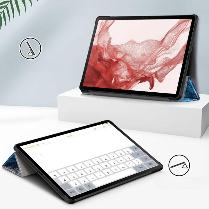 Actual product image Cover-Discount Galaxy Tab S9+ - Tri-fold Smart Case Sea Wave (Galaxy Tab S9+, Galaxy Tab S10+)