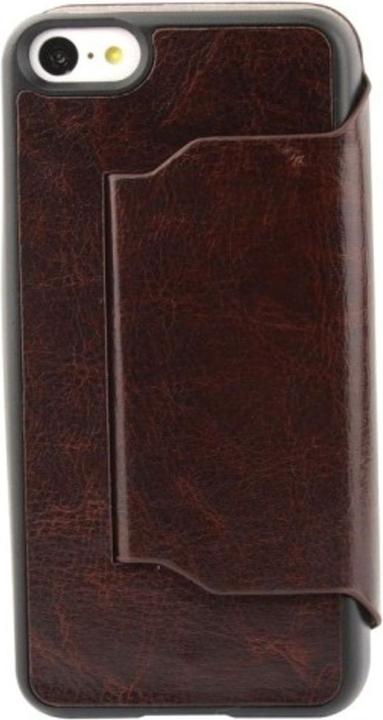 Produktbild König Design Schutzhülle Case (Flip Quer) für Handy Apple iPhone 5C Coffee (Apple iPhone 5c)