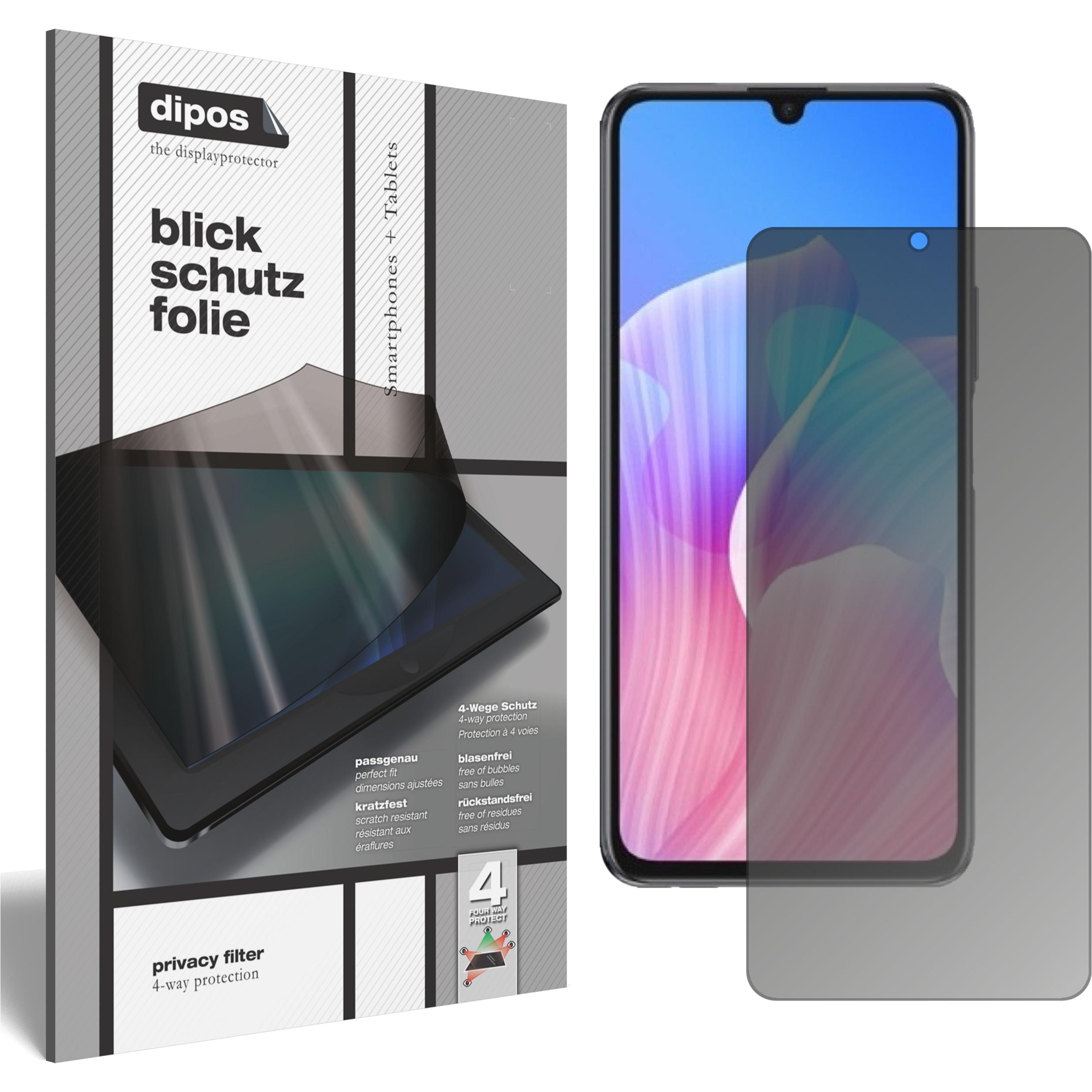 Dipos Blickschutzfolie 4-Way Privacy (1 Stück, Huawei Enjoy Z 5G), Smartphone Schutzfolie, Transparent