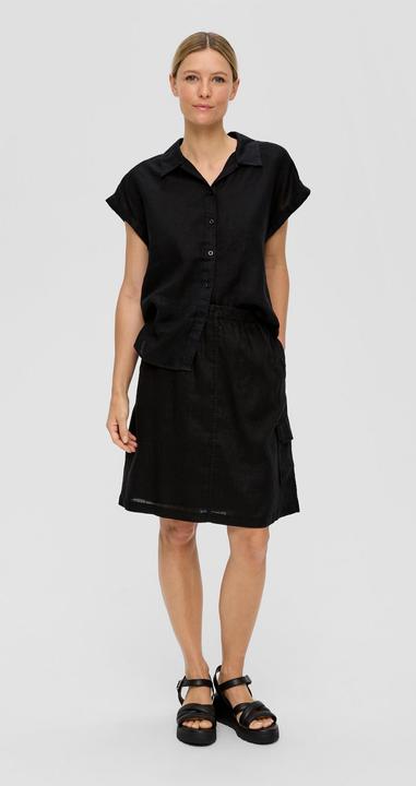 Produktbild S.Oliver Rock Midi-Rock aus Leinen mit aufgesetzten Taschen (34)