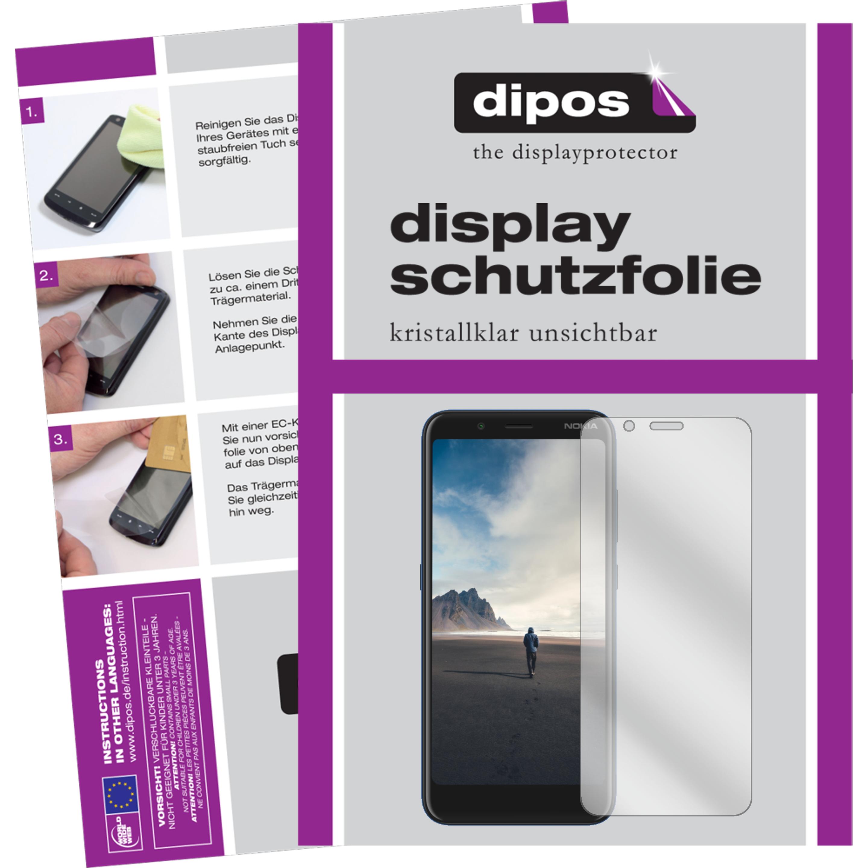 Thumbnail - Dipos Displayschutzfolie Crystalclear (2 Stück, Nokia C2 Tava), Smartphone Schutzfolie, Transparent