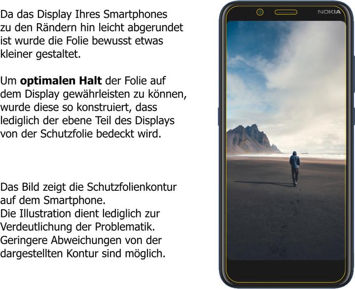 Produktbild Dipos Blickschutzfolie 4-Way Privacy (1 Stück, Nokia C2 Tennen)