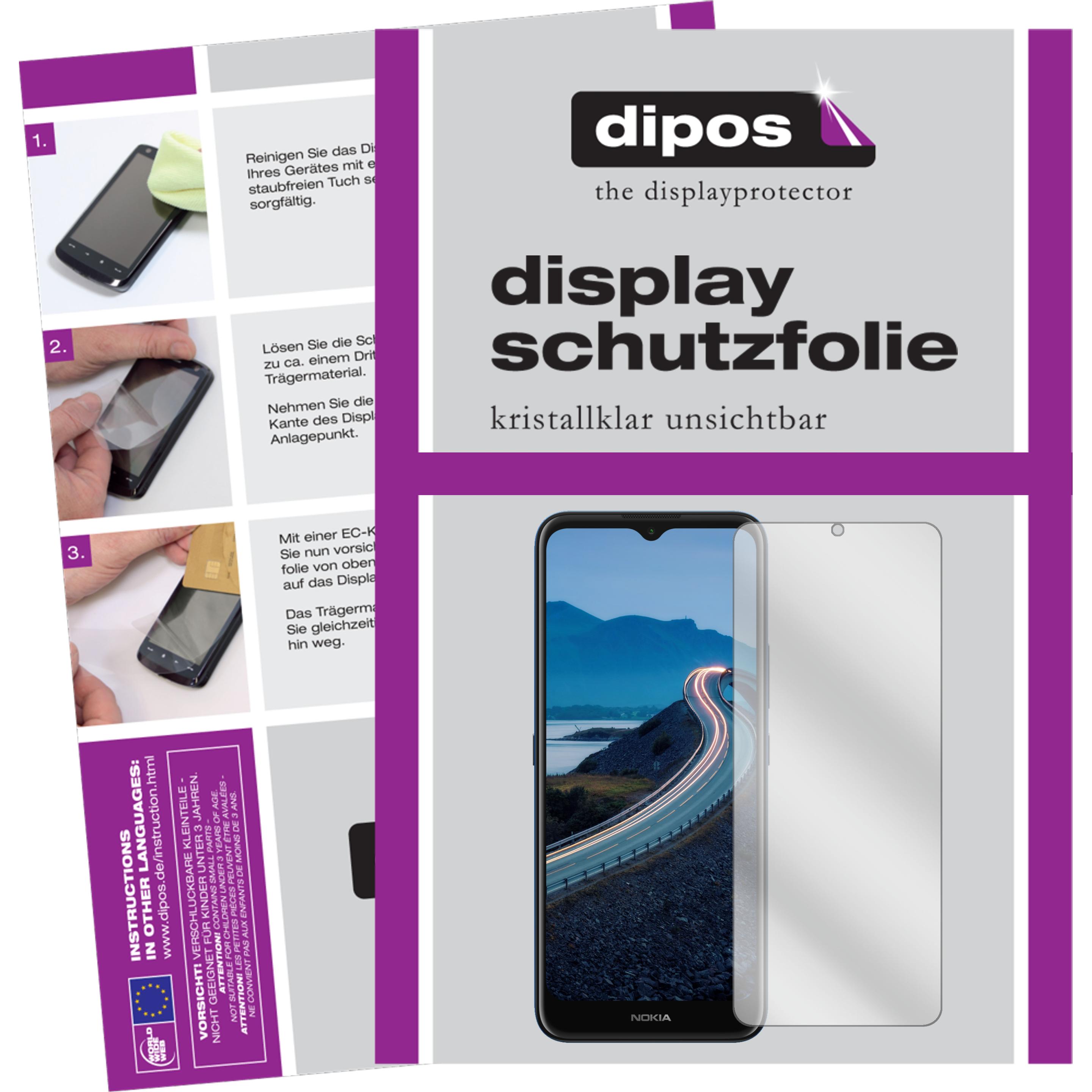 Dipos Displayschutzfolie Crystalclear (2 Stück, Nokia C5 Endi), Smartphone Schutzfolie, Transparent