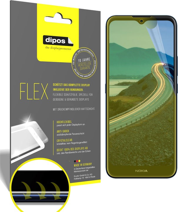 Produktbild Dipos Displayschutzfolie Full-Cover 3D (2 Stück, Nokia C5 Endi)