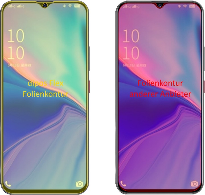 Produktbild Dipos Displayschutzfolie Full-Cover 3D (2 Stück, Coolpad Cool10)