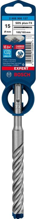 Produktbild Bosch Professional Zubehör EXPERT SDS plus-7X Hammerbohrer, 15 x 100 x 165 mm (15 Millimeter)