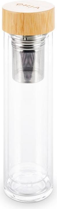 Ohia Thermosflasche aus Glas mit Bambusdeckel (0.50 l)
